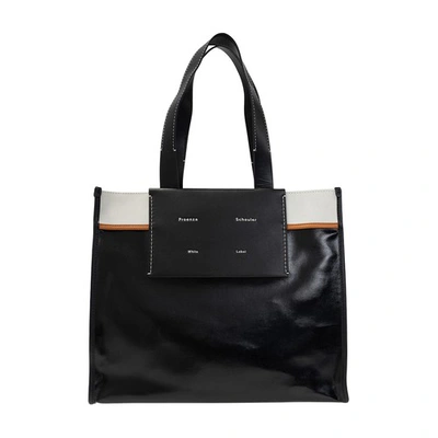 Proenza Schouler White Label Morris Xl Shopper Bag In Black