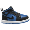Jordan Boys  Aj 1 Mid In Black/royal/black
