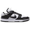 Nike Dunk Low Twist "panda" Sneakers In Black/black/white