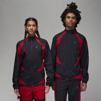 Jordan Men's  Sport Jam Warm-up Jacket In Black/gym Red/gym Red