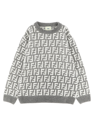 Fendi Kids' Ff Sweater In Grey
