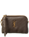 Saint Laurent Gaby Quilted Leather Shoulder Bag In Brown