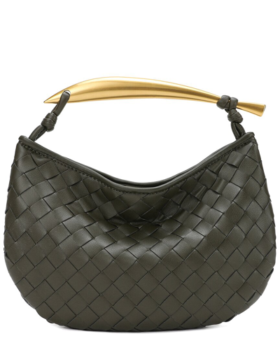 Tiffany & Fred Paris Woven Leather Top Handle Clutch
