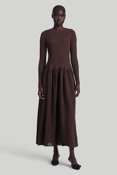 Altuzarra Denning Midi Jumper Dress In Tobacco