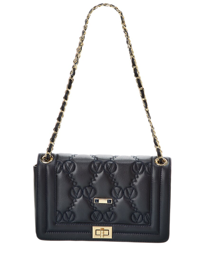 Valentino By Mario Valentino Alice Matelasse Leather Shoulder Bag In Blue