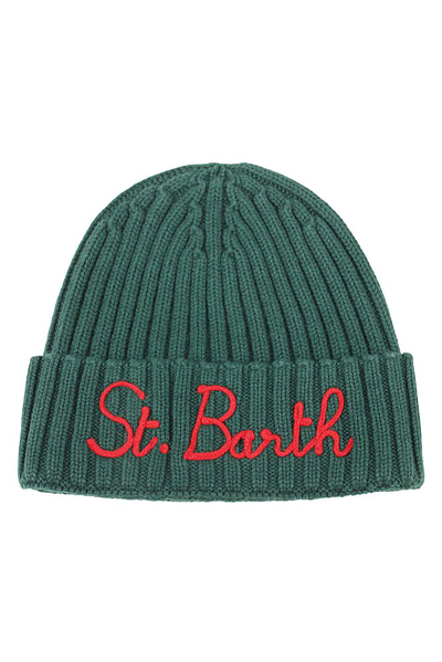 Mc2 Saint Barth Logo Detailed Beanie In Green