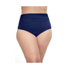 Profile By Gottex Tutti Frutti Full Figure High Waist Bottom In Navy
