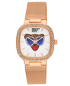 Kendra Dandy Women's Quartz Bouffants And Broken Hearts Rose Gold-tone Mesh Alloy Watch 32mm In Rose Gold