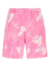 SPORTY AND RICH SPORTY & RICH WELLNESS SLOGAN PRINTED SHORTS