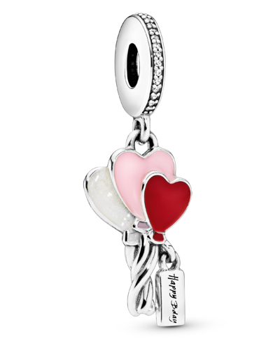 Pandora Cubic Zirconia Happy Bday Balloon Dangle Charm In Multicolor