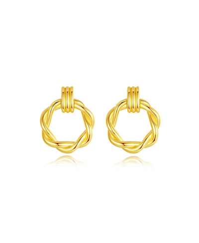 Classicharms Eléa Gold Twisted Hoop Earrings