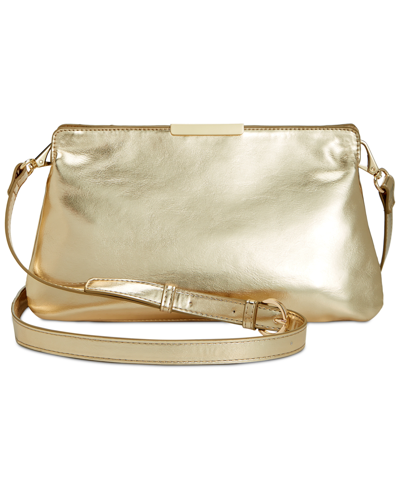 On 34th Redelle Small Crossbody, Created For Macy's In Soft Gold