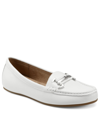 Aerosoles Women's Day Drive Faux Leather Loafers In White - Polyurethane