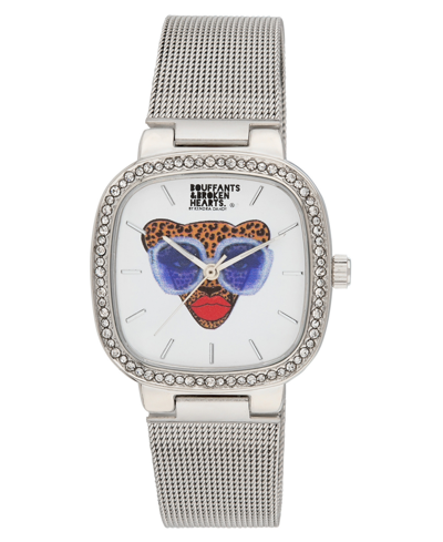 Kendra Dandy Women's Quartz Bouffants And Broken Hearts Silver-tone Mesh Alloy Watch 32mm