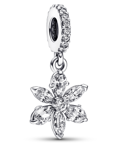 Pandora Cubic Zirconia Sparkling Herbarium Cluster Dangle Charm In Clear