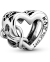 Pandora Heart And Infinity Sterling Silver Charm In Silver