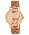 Kendra Dandy Women's Quartz Bouffants And Broken Hearts Rose Gold-tone And Black Mesh Alloy Watch 36mm In Rose Gold