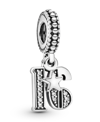 Pandora Cubic Zirconia 16th Celebration Charm In Clear