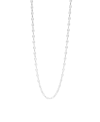 CLASSICHARMS STERLING SILVER PUFFED MARINER ANCHOR CHAIN CHOKER NECKLACE