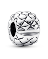 Pandora Sterling Silver Studded Clip Charm In Silver