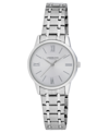 London Fog Women's Quartz Waverly Silver-tone Alloy Watch 32mm In Silver