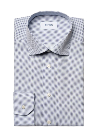 Eton Men's Slim-fit Micro Print Shirt In Blue