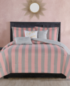 JUICY COUTURE CABANA STRIPE REVERSIBLE 6-PC. COMFORTER SET, KING