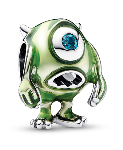 Pandora Manmade Crystals Disney Pixar Mike Wazowski Charm In Green