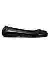 Tory Burch Women's Minnie Patent-leather Travel Ballet Flats In Perfect Black