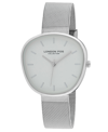 London Fog Women's Quartz Bath Silver-tone Alloy Strap Watch 36mm In Silver