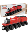 FISHER PRICE THOMAS AND FRIENDS WOODEN RAILWAY, JAMES ENGINE AND COAL-CAR