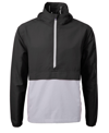 Cutter & Buck Cutter Buck Charter Eco Knit Recycled Mens Anorak Jacket In Black,polished