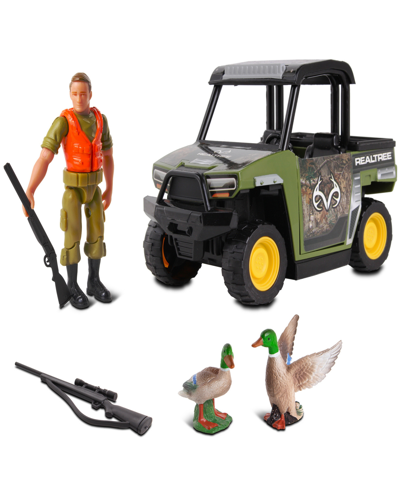 Realtree Kids' Nkok Utv Duck Hunting Playset 6 Piece Free-wheel Playset,  Edge Camouflage, Duck Hunting 217 In Multi