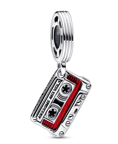 Pandora Sterling Silver Marvel Guardians Of The Galaxy Cassette Tape Dangle Charm In Multicolor