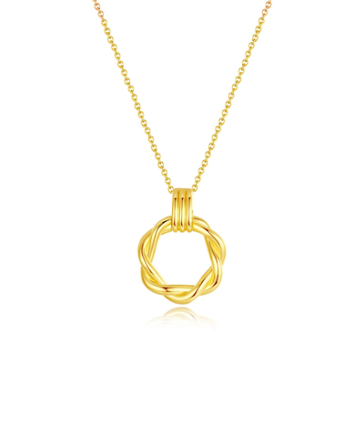 Classicharms Eléa Gold Twisted Hoop Pendant Necklace