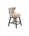 Madison Park Emmett 25.75" High Swivel Counter Stool In Beige