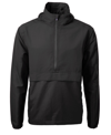 Cutter & Buck Cutter Buck Charter Eco Knit Recycled Mens Anorak Jacket In Black