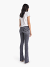 Mother The Insider High Rise Crop Step Fray Bootcut Jeans In Train Stops