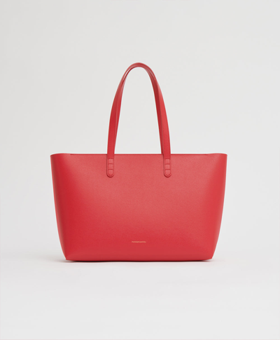 Mansur Gavriel Small Zip Tote In Poppy