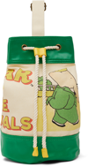 THE ANIMALS OBSERVATORY KIDS GREEN & OFF-WHITE BABAR BACKPACK