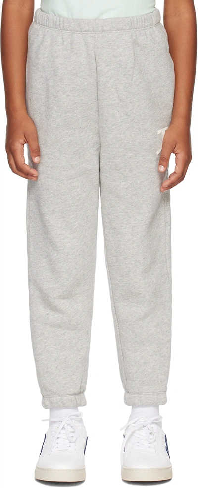 The Animals Observatory Kids Gray Dromedary Sweatpants In Grey