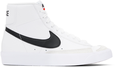 Nike Blazer Mid 77 Sneakers In White/black