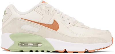 Nike Kids Off-white Air Max 90 Ltr Big Kids Sneakers In Pale Ivory/a