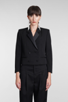 ISABEL MARANT HASTA BLAZER IN BLACK WOOL