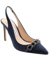 Charles David Womens Suede Slip On Slingback Heels In Multi