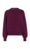 High Sport Exclusive Cotton-cashmere Sweater In Burgundy