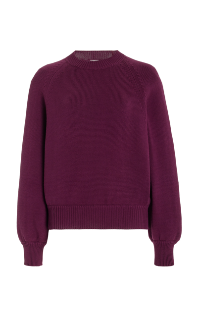 High Sport Exclusive Cotton-cashmere Jumper In Burgundy