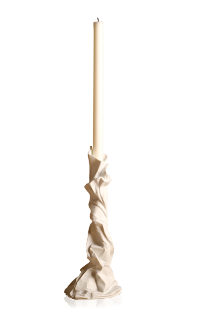 Studio Palatin Charta Porcelain Candlestick In White