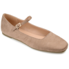 Journee Collection Women's Carrie Square Toe Mary Jane Flats In Gold