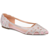 Journee Collection Batavia Rhinestone Flat In Blush